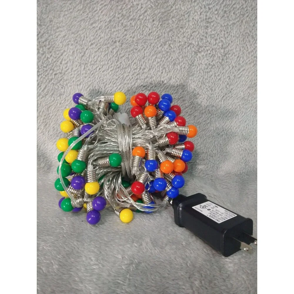 Members Mark Lights Multi Colored 8 Function LED Frosted Berry 120 Count